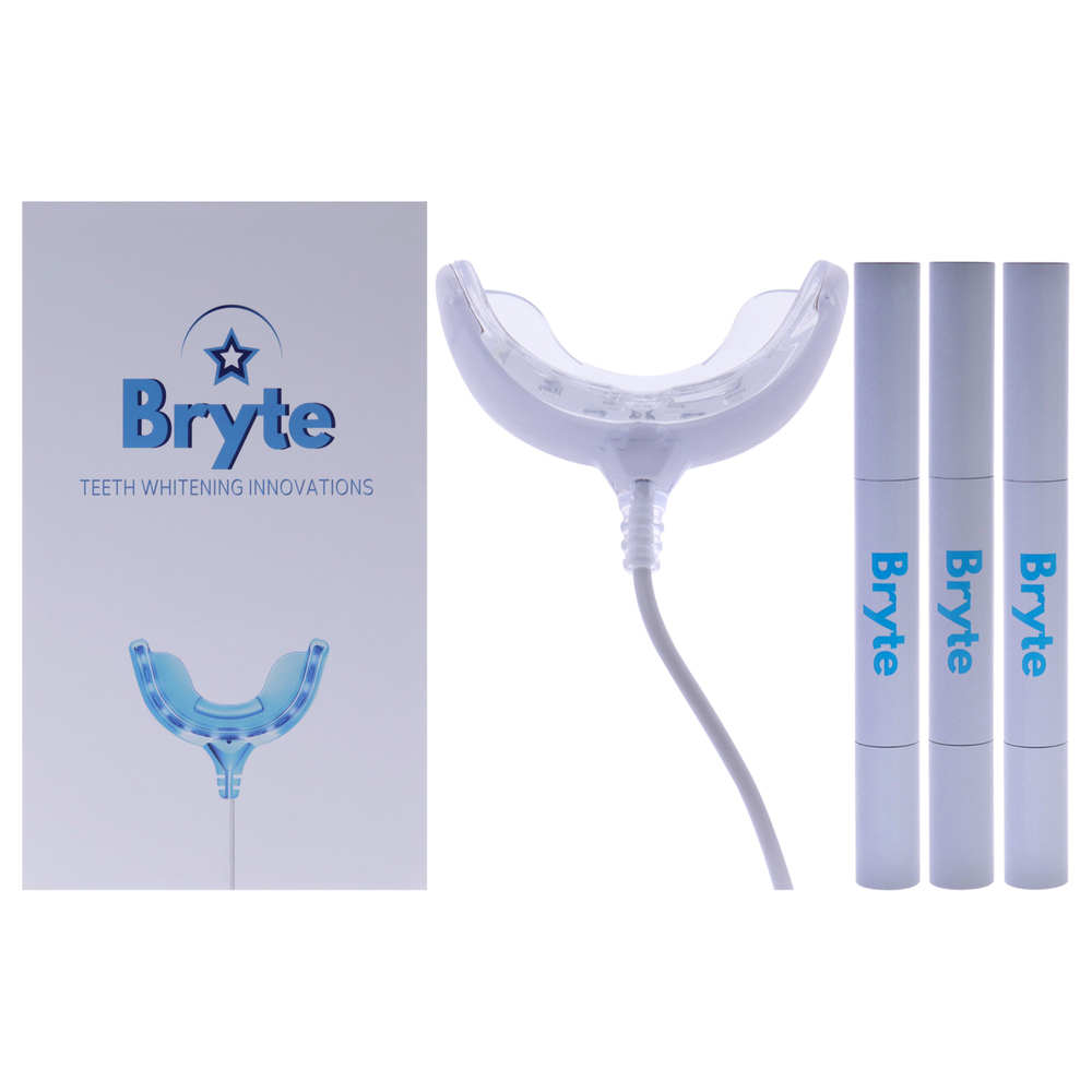 Wired Led Teeth Whitening Kit by Bryte for Unisex 4 Pc
